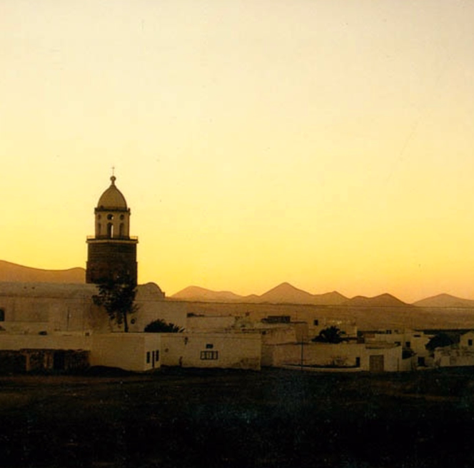 Fotografía antigua de la Villa de Teguise