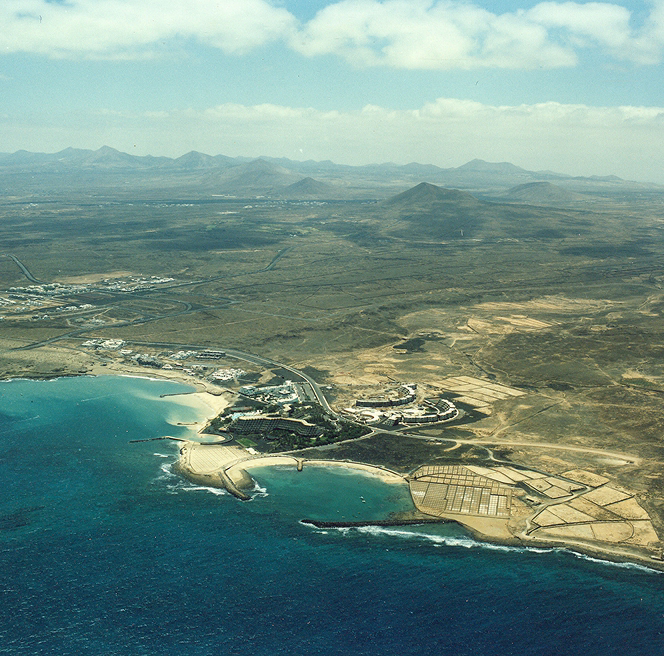 Fotografía antigua de la Villa de Teguise