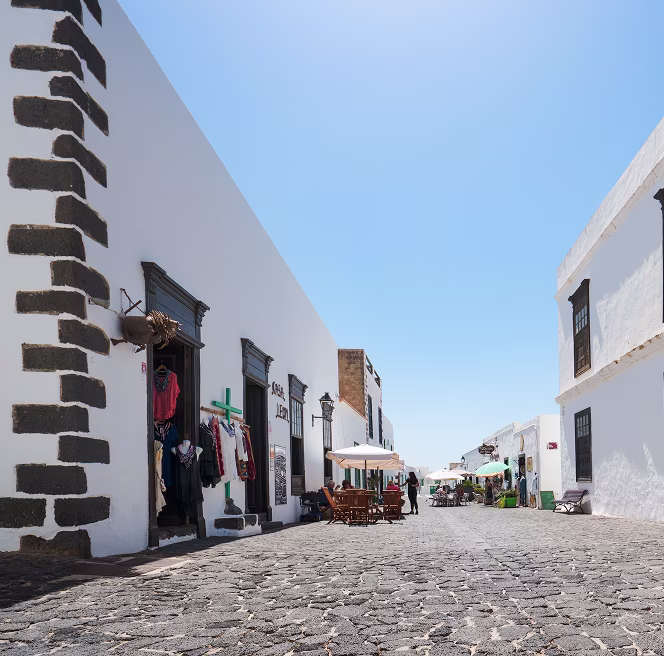 Fotografía antigua de la Villa de Teguise