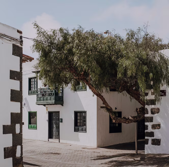 Fotografía antigua de la Villa de Teguise