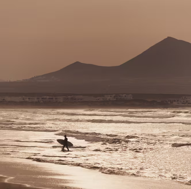 Fotografía de la playa de Famara