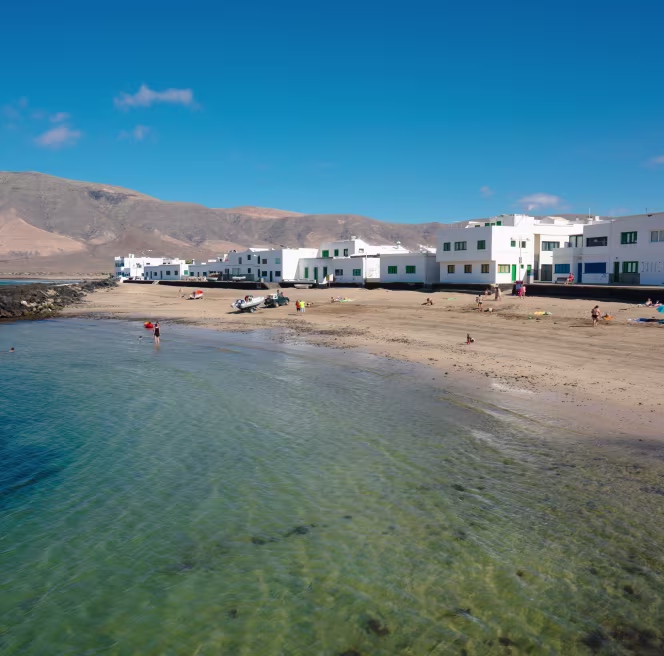 Fotografía de la playa de Famara